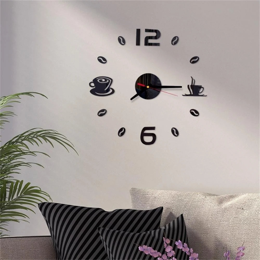 Digital Wall Sticker Quartz Needle Clock
