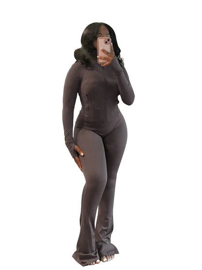 Conjuntos deportivos elegantes de manga larga