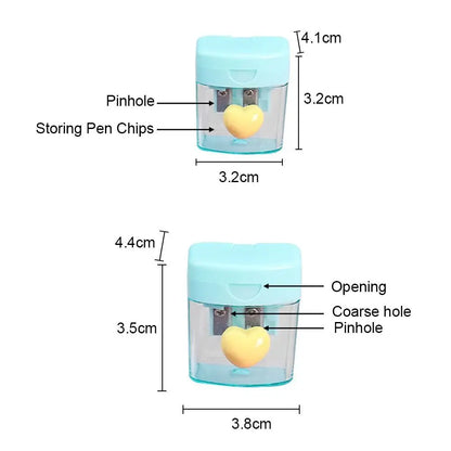 Cartoon Pencil Sharpener Single/Double Hole