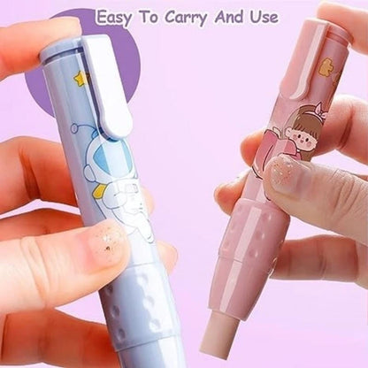 Cute Cartoon Pencil Erasers for Kids Set