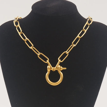 Stainless Steel San Benito Gold/Silver Choker Collar Necklace