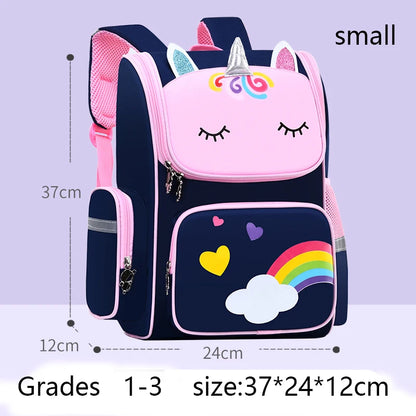 Backpack Large Capacity Waterproof Unicorn School Bag