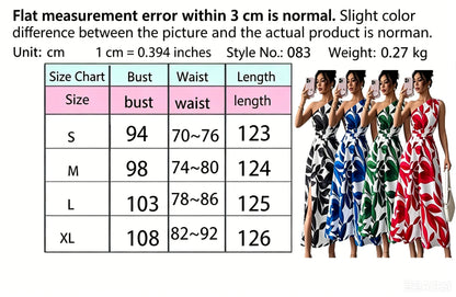 Cross-Border Floral Print Asymmetrical Shoulder Split Long Dress