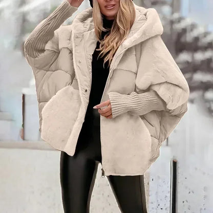 Loose Cotton Long Sleeve Hooded Jacket Coat