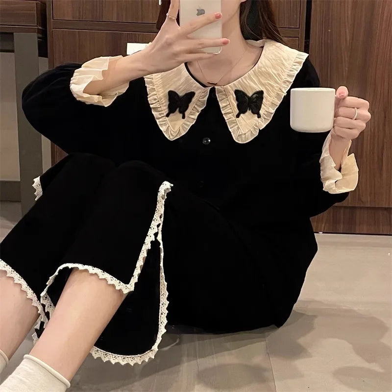 Korean Ins Net Red Wind Pajamas Homewear Set