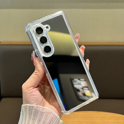 Fold7 Mirror Make Up Acrylic Airbag Bumper Case for Samsung Galaxy Z Fold