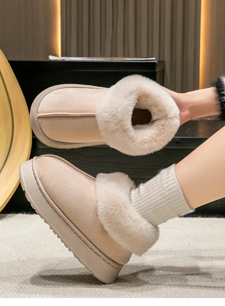 Fluffy Faux Fur Soft Slippers Shoes