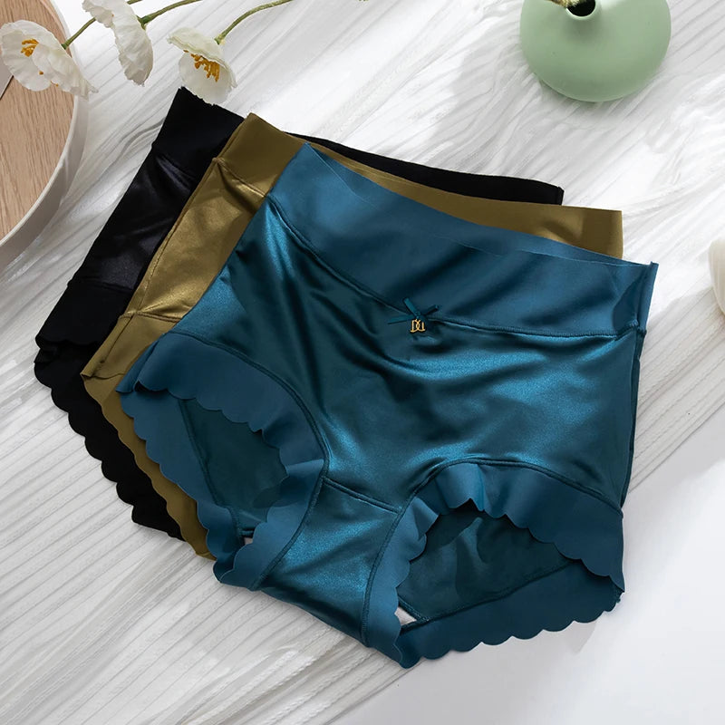 Silk Panties Nice Briefs Soft Underwear Mid rise Elegance Sexy Lingerie
