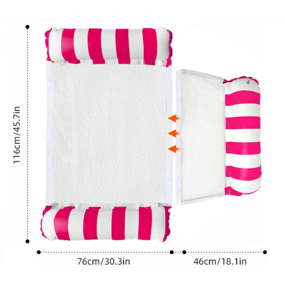 Inflatable Foldable Floating Row Swimming PoolMat