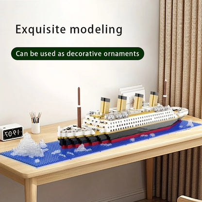 Micro particle building block assembly toy Titanic toy