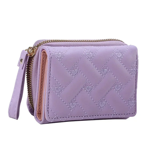 PU Leather Tri-fold Small Wallet Card Holder