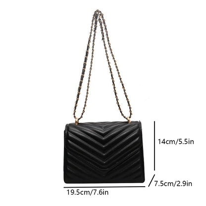 Small Square Crossbody Chain Bag