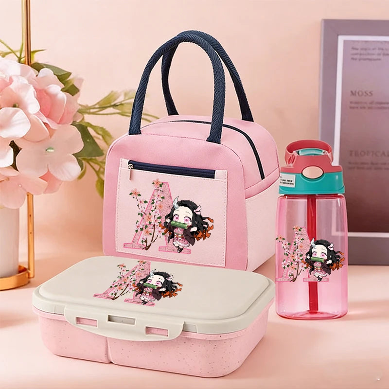Demon Slayer Bento Box+Lunch Bag+Water Bottle 3pcs Set