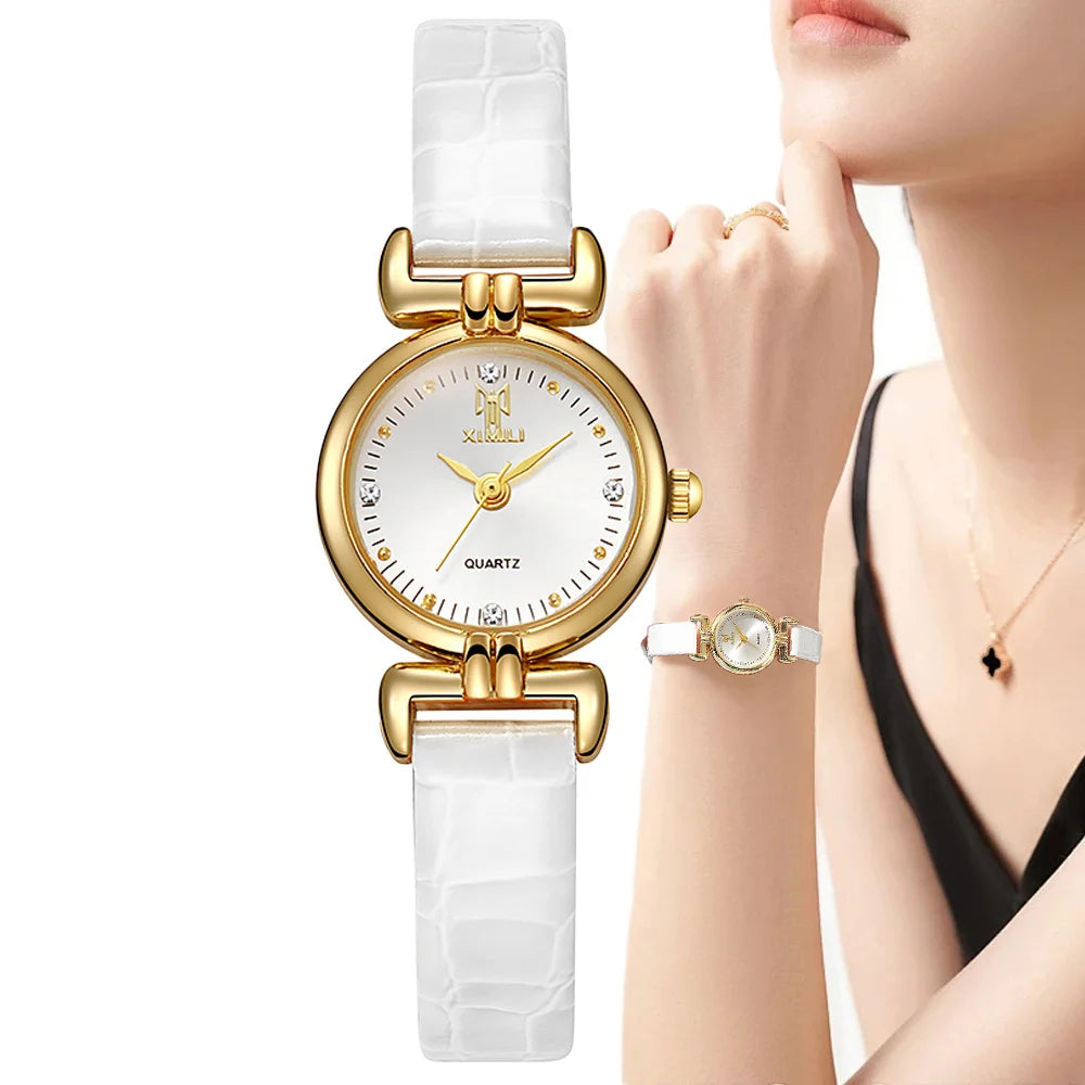 Small Simple Diamonds Quartz Wristwatch
