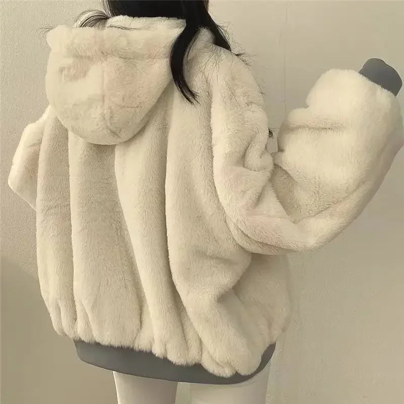 Winter Thick Warm Parkas Oversized Double Sided Hooded Coat Jackets