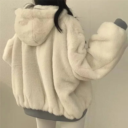 Winter Thick Warm Parkas Oversized Double Sided Hooded Coat Jackets