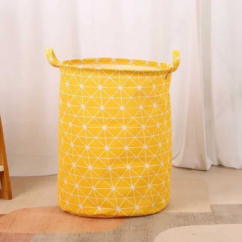 Laundry Storage Bag Cotton Linen Large Basket