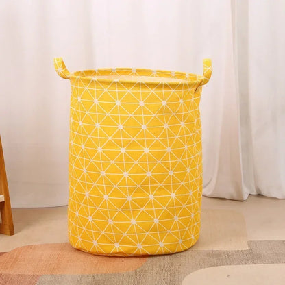 Laundry Storage Bag Cotton Linen Large Basket