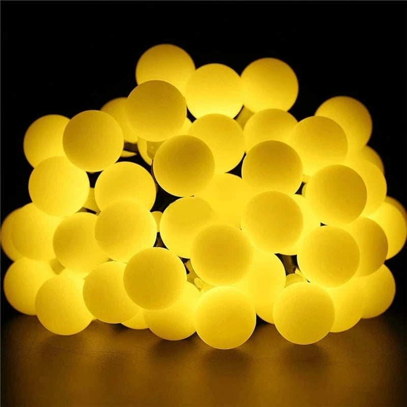 100LED Solar String Flowers Fairy Lights 10m 20m Waterproof Outdoor Solar String Lights