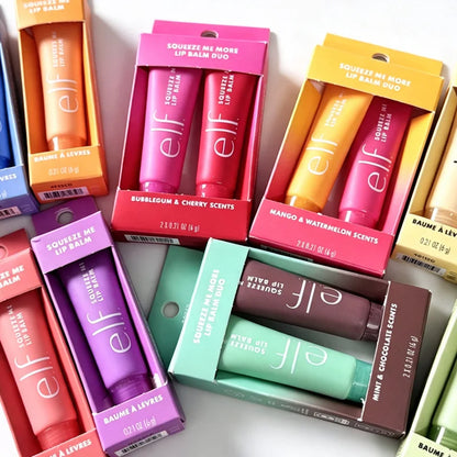 Squeeze Me More Lip Balm Duo Lip Gloss Two Tone Set