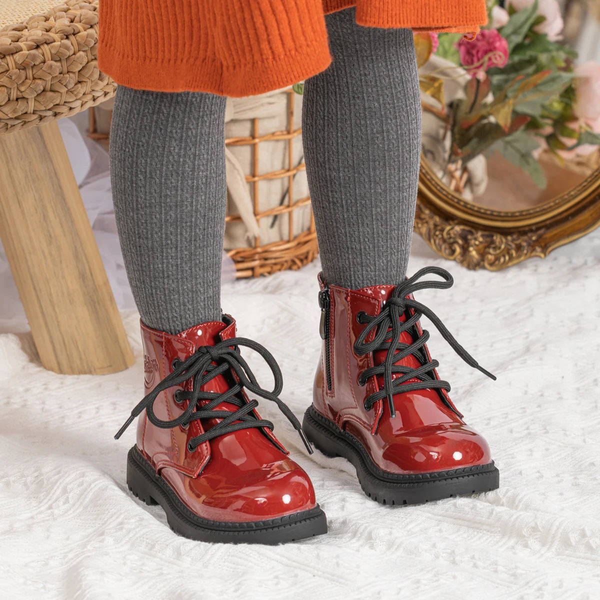 Waterproof PU Leather Toddler Boots