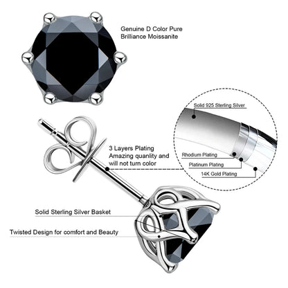 DANA 1/2/4CT VVS Russian Diamond Earrings