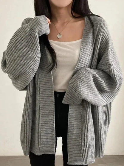 Korean Loose Pullover Knitwear Autumn Winter Cardigan Sweater