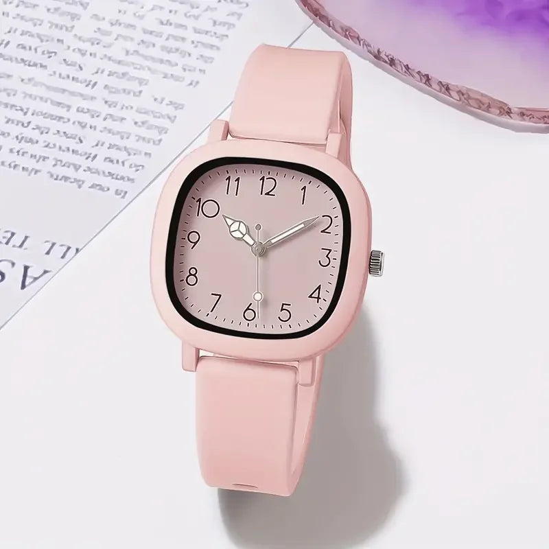 1/3/10PCS Silicone Band Quartz Watches Set