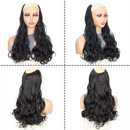 24Inch Synthetic Long Culry Hair Extension