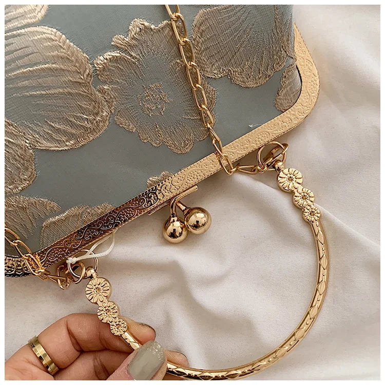 Chinese Style Shoulder Elegant Handbag Retro Small Square Bag