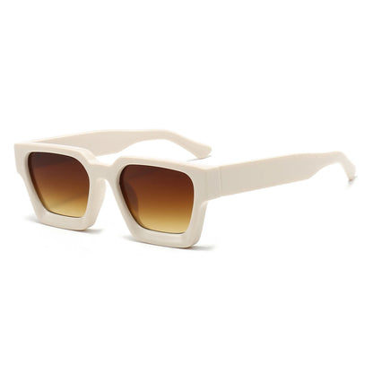 Square Luxury Retro Green Brand Designer Sun Glasses