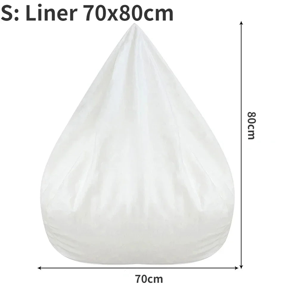 Large Bean Bag Chair Sofa Cover Without Filler Lazy Corner Seat
