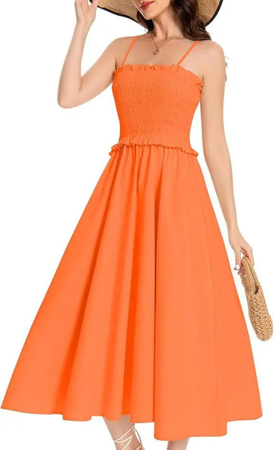 French Holiday Style Elegant Strap Cross-Border Dress