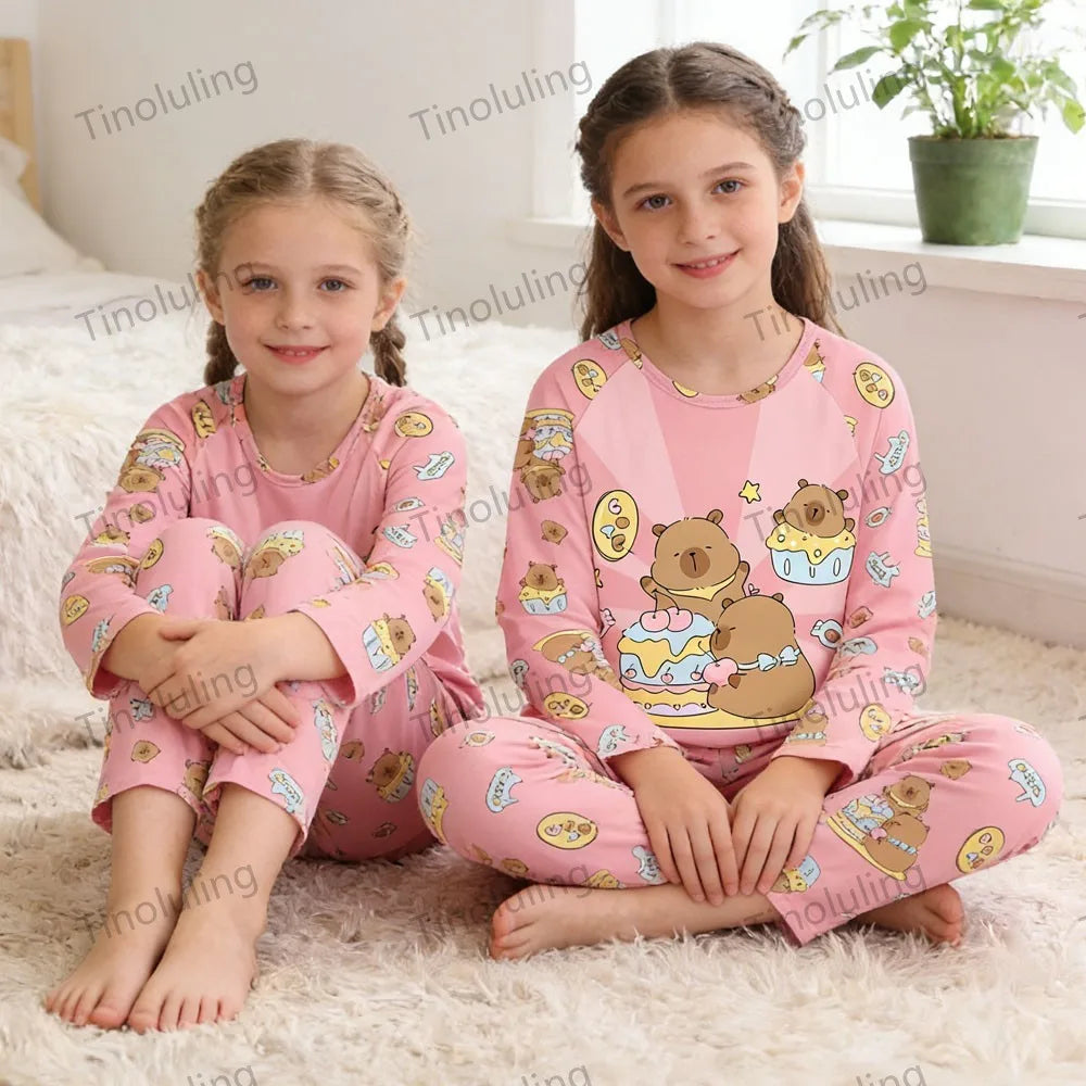 Sleepers Cartoon Boutique Long Sleeve 3 4 5 6 7 8 9 10 11 12 Yrs Pajamas