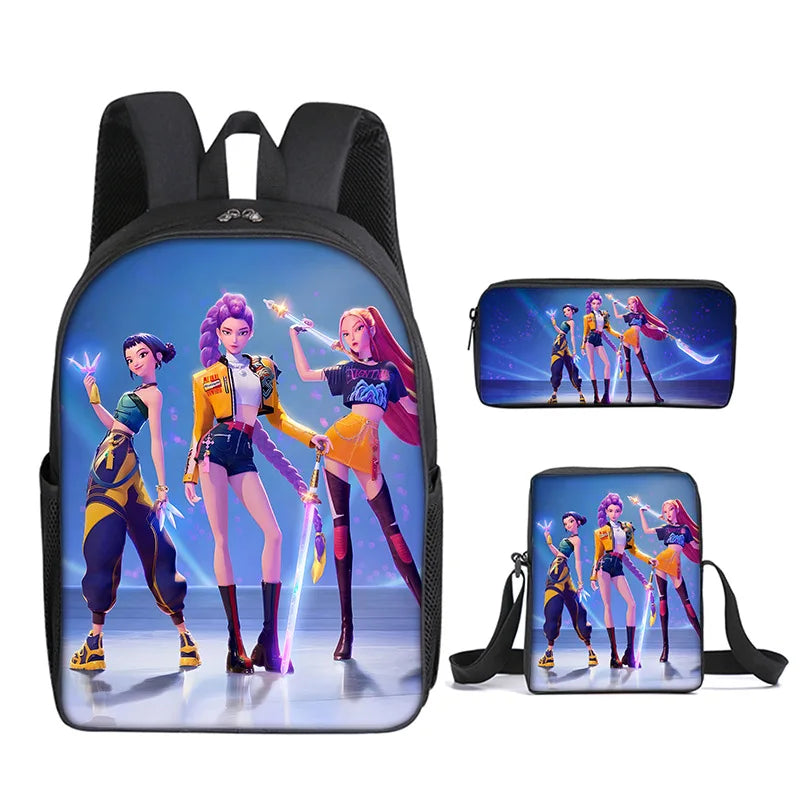 KPop Demon Hunters School Bags for Child Backpack