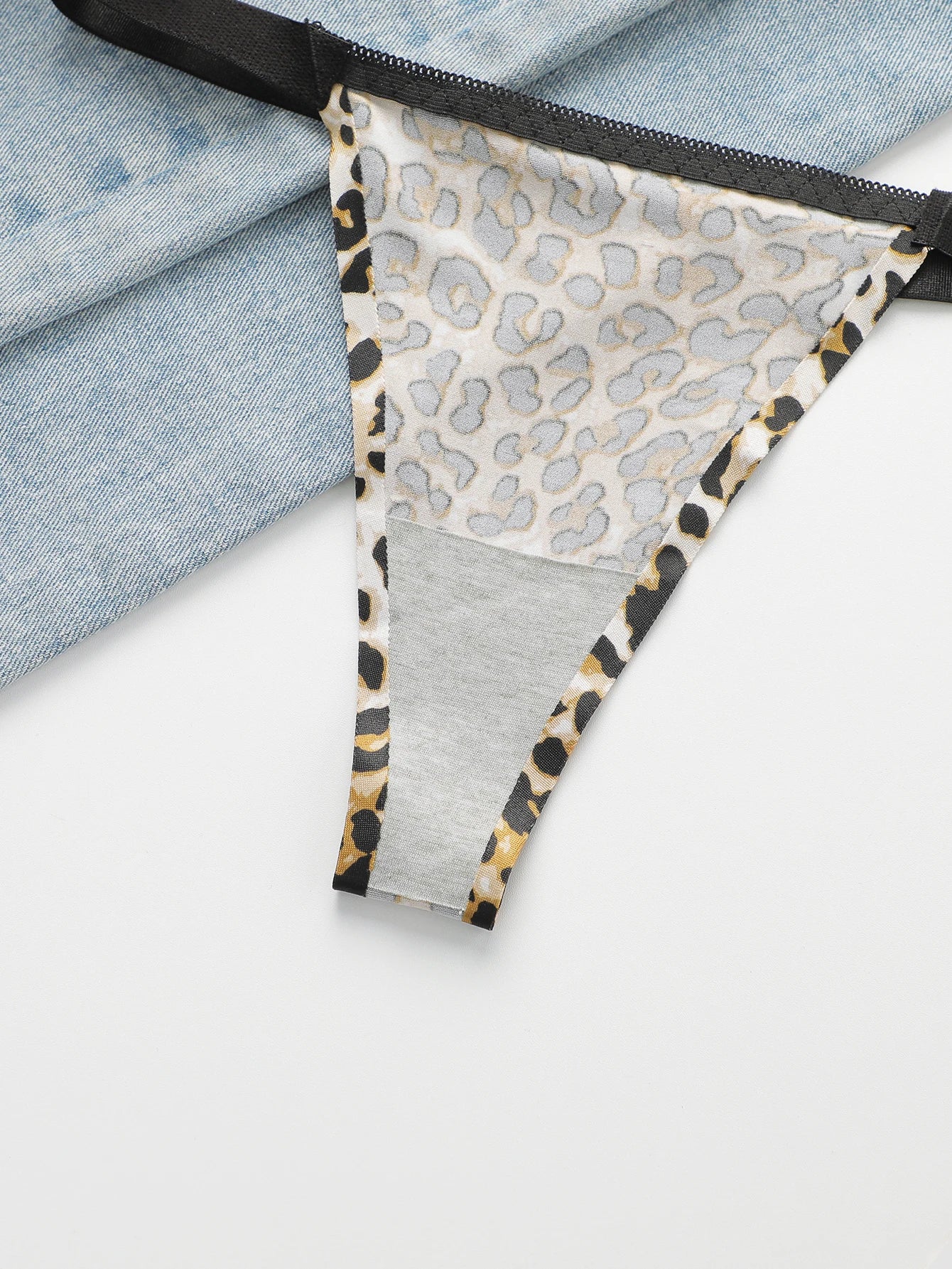 Sexy leopard print bra set lingerie