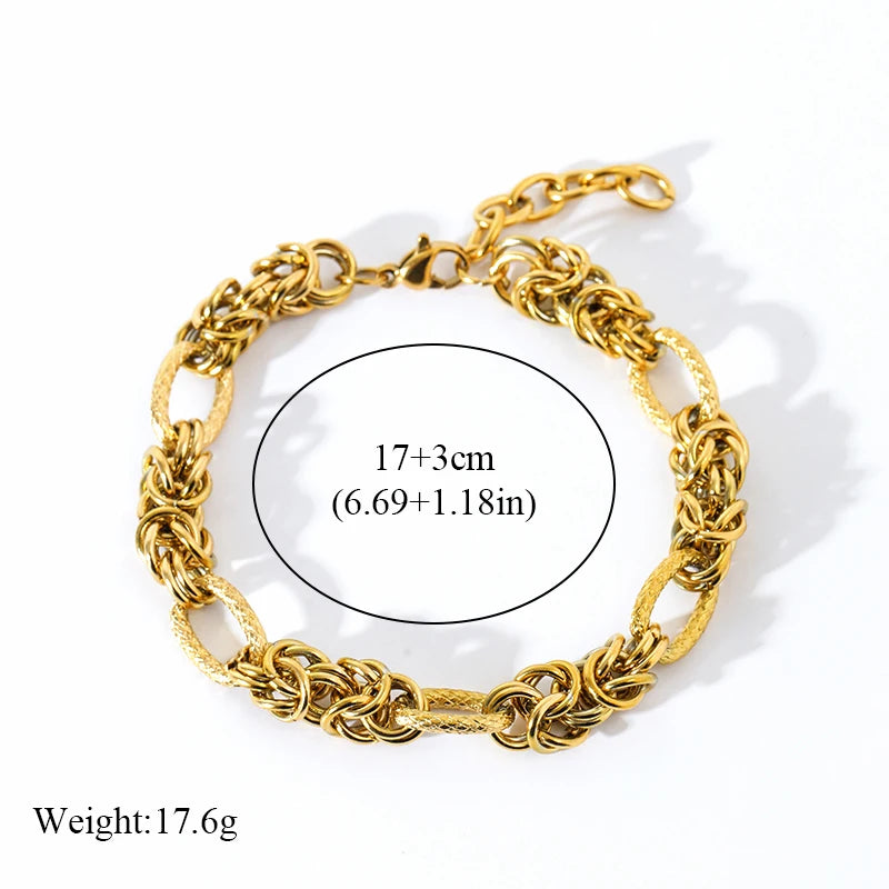 DANA Twisted 18K Gold Plated Bracelet