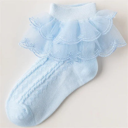 Baby White Lace Cotton Soft Socks