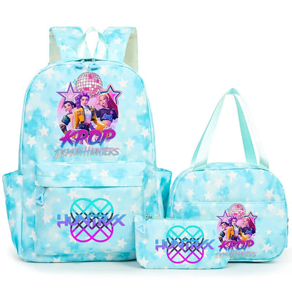 3Pcs/Set KPop Demon Hunter School Bags