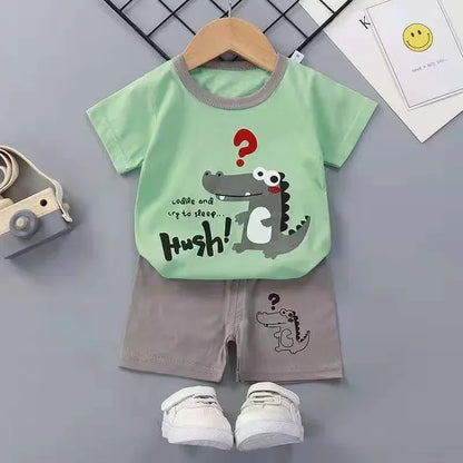 Boys Girl T-shirt Cotton Short sleeve Toddler Set