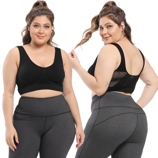 Breathable Bra Sweat Pad Running Fitness Sports Top