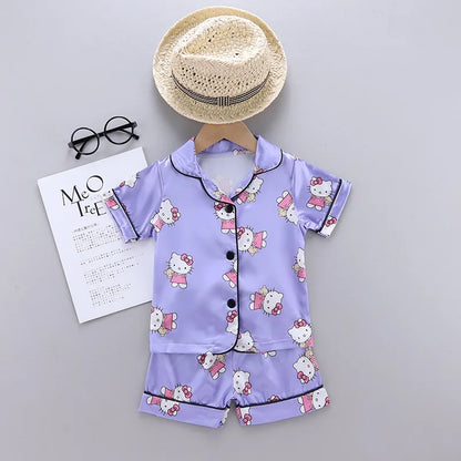 Children Sleeping Baby Girl Pajamas Set