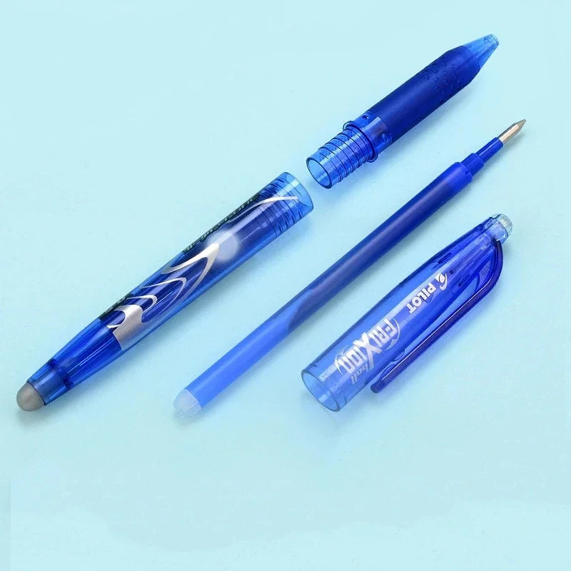 Pilot Erasable Gel Pen Magic Blue Black Red Ink 0.5mm Erasable Refill