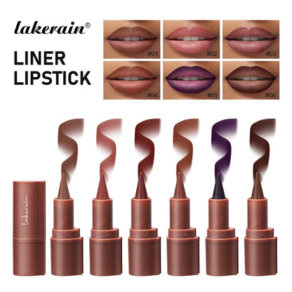 Matte Liner Lipstick Pen Gradient Lip Liner Red Brown Lipsticks
