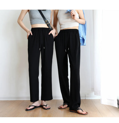 Ice silk thin straight leg Pans