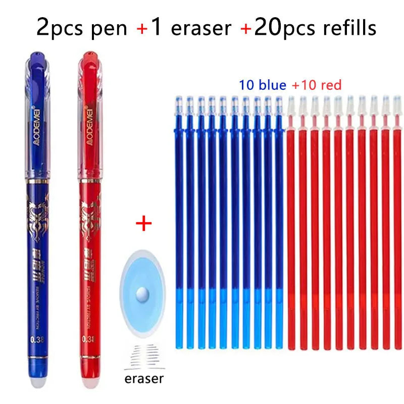 12Pcs/23Pcs/34Pcs/60Pcs Erasable Gel Pen Set