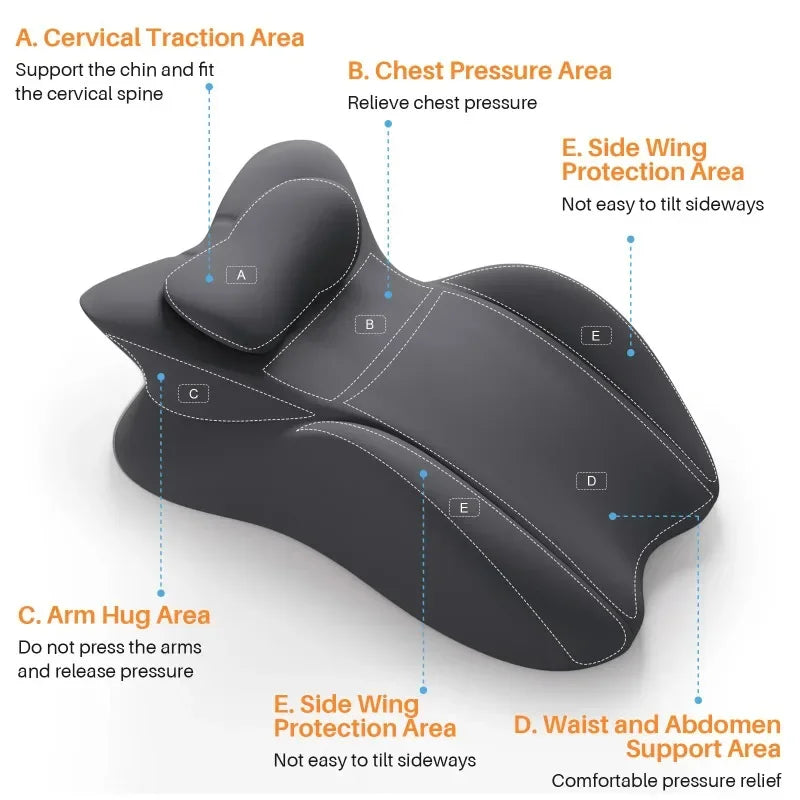 Multi-Positional Wedge Pillow Memory Foam Pain Relief