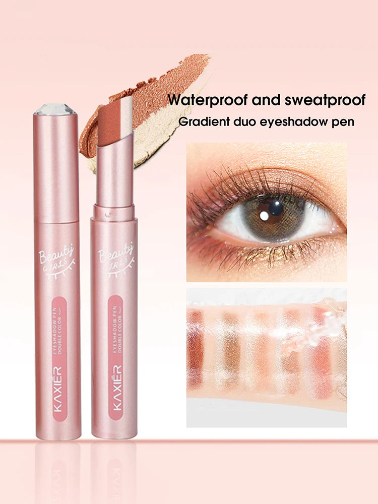 Gradient two-color eye shadow pen waterproof