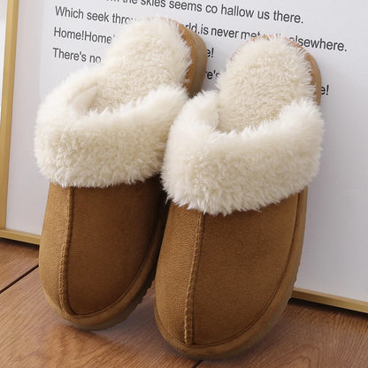Crestar Winter Home Warm Comfortable Fur Slippers