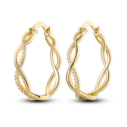 DANA 925 Sterling Multi-layer Hoop Earrings